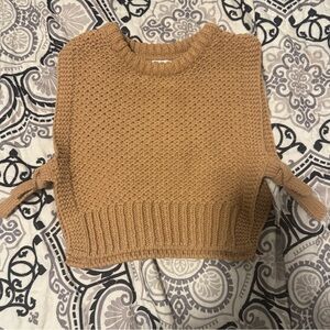 Zara Crochet Side Tie Vest